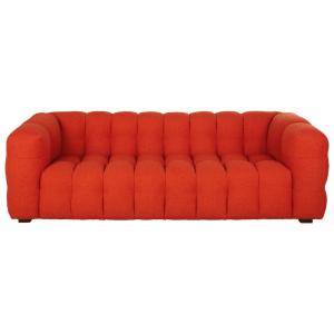 Canapé nuage 3/4 places bouclettes orange