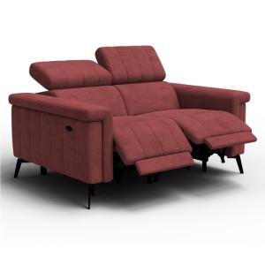 Canapé relax 2 places, bordeaux