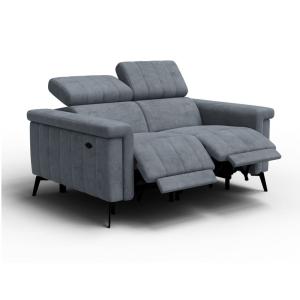 Canapé relax 2 places, gris foncé