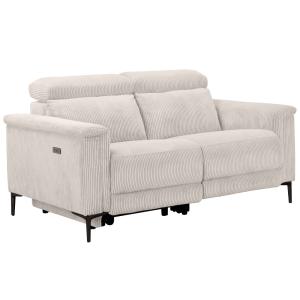 Canapé relax électrique 2 places avec 1 relax en velours cô…