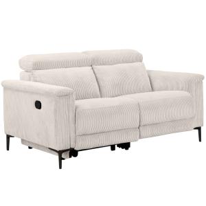 Canapé relax manuel 2 places avec 1 relax en velours côtelé…