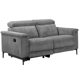 Canapé relax manuel 2 places avec 1 relax en velours côtelé…