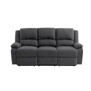 Canapé Relaxation électrique 3 places en Tissu - Gris foncé…