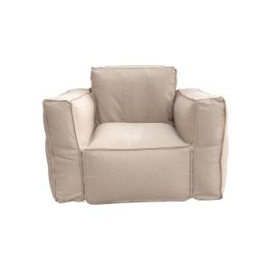 Canapé salon de jardin modulable 90x75x65cm Beige