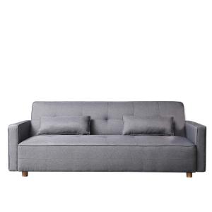 Canapé scandinave convertible 3 places en tissu gris