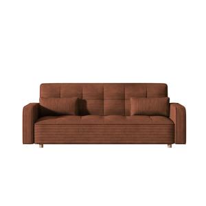 Canapé scandinave convertible 3 places en velours côtelé te…