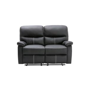 Canapé  simili cuir 2 places noir