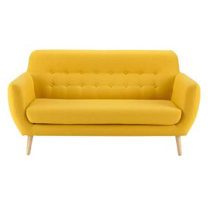 Canapé style scandinave 2/3 places jaune