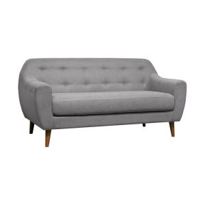 Canapé tissu 2 places gris clair