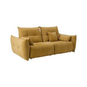 Canapé tissu avance-recule 3 places jaune