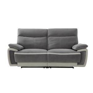 Canapé velours 3 places gris