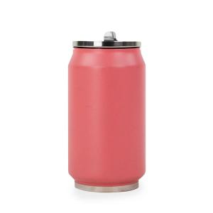 Canette isotherme 280 ml pastel corail
