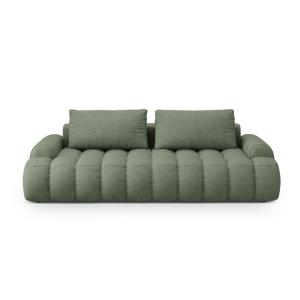 Canpé-lit 4 places avec coffre en tissu structurel vert oli…