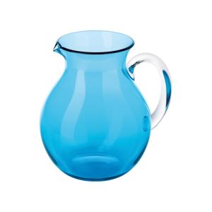 Carafe ballon en acrylique bleu 2 litres
