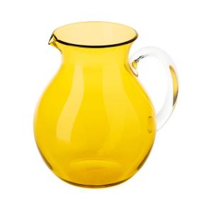 Carafe ballon en acrylique jaune 2 litres