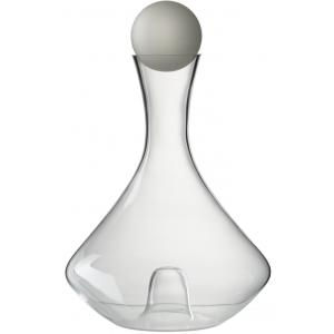 Carafe courbée en verre H31,5cm