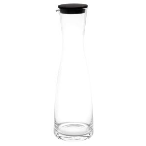 Carafe en verre et bouchon silicone gris anthracite 1,5L