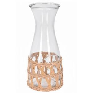 Carafe en verre et rotin 1.2L