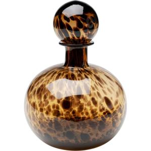Carafe en verre marron