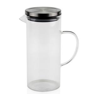 Carafe en verre strié 1.4L 15x10x22cm