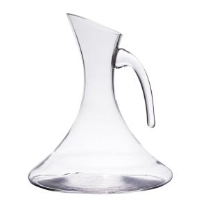 Carafe fond plat avec anse 1 l transparent en verre