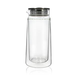Carafe infuseur double paroi en verre 650 ml