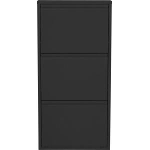 Casier à chaussures Caruso noir 3 tiroirs Kare Design