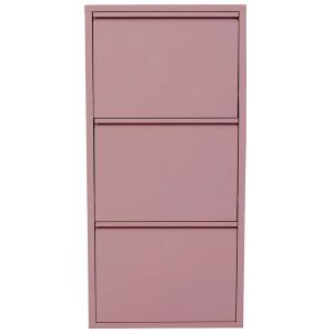 Casier à chaussures Caruso rose 3 tiroirs Kare Design