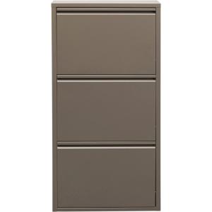 Casier à chaussures Caruso taupe 3 tiroirs Kare Design