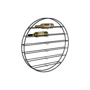 Casier à vin fer noir 80x9x80cm