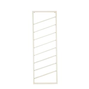 Casier à vin métal crème 40x7x120cm