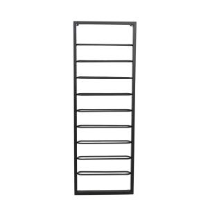 Casier à vin noir métal 42x8x120cm