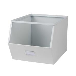 Casier de rangement avec étiquette blanc