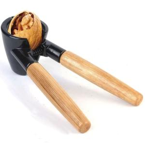 Casse-noisette bois et métal noir