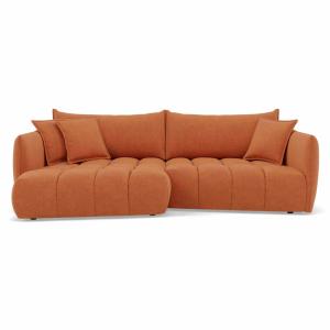 Cassiopee - canapé d'angle gauche 4 places en tissu texturé…
