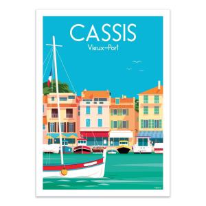 CASSIS VIEUX PORT - RAPHAEL DELERUE - Affiche d'art 50 x 70…