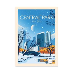 CENTRAL PARK NEW-YORK - STUDIO INCEPTION - Affiche d'art 50…