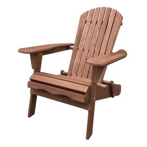 Chaise Adirondack 100 % bois de pruche, marron