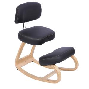 Chaise assis genoux ergonomique noire