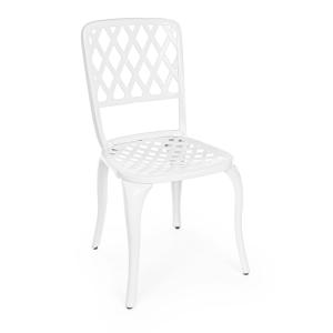 Chaise blanche en aluminium moulé sous pression