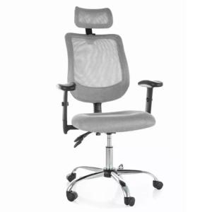 Chaise bureau ergonomique grise pivotante pieds gris 65x44x…