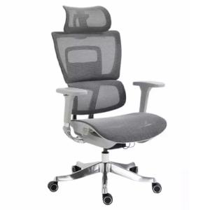 Chaise bureau haut de gamme réglable accoudoirs 4D gris 64x…