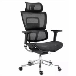 Chaise bureau haut de gamme réglable accoudoirs 4D noir 64x…