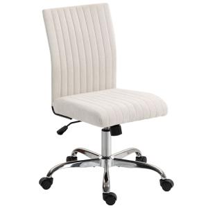 Chaise bureau sans accoudoirs hauteur réglable tissu aspect…