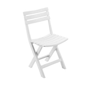 Chaise d’extérieur blanc 44x41h78 cm