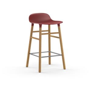 Chaise de bar avec structure en chêne rouge H65