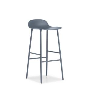 Chaise de bar avec structure en métal bleu 75cm