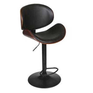 Chaise de bar reno hauteur réglable noir