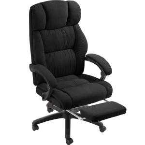 Chaise de bureau avec repose-pieds et revêtement en velours…