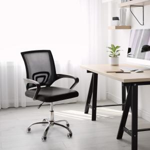 Chaise de bureau avec support lombaire noir